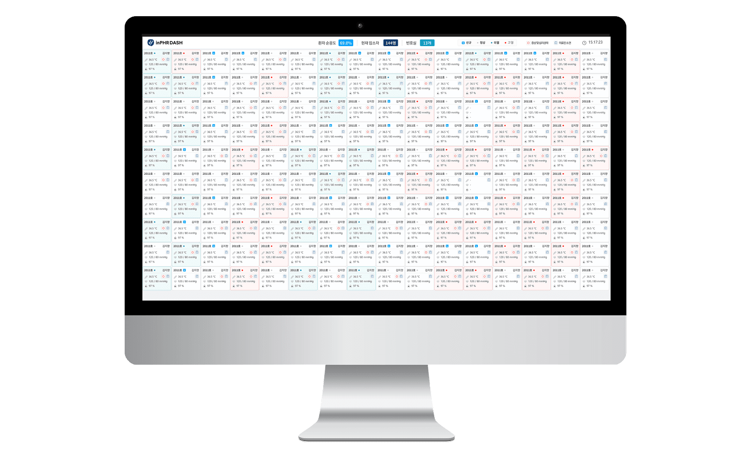 inPHR DASH - 생활치료센터를 위한 스마트 환자 모니터링 시스템